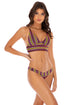 Luli Fama Jungle Glow CROSS BACK BUSTIER TOP